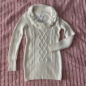 Cream Cable Knit Sweater